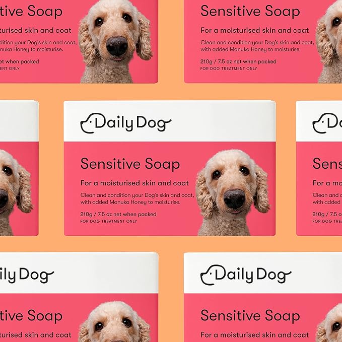 Soap Bar Sensitive 210g - Dog Shampoo Bar - Pet Shampoo with Manuka Honey & Shea Butter