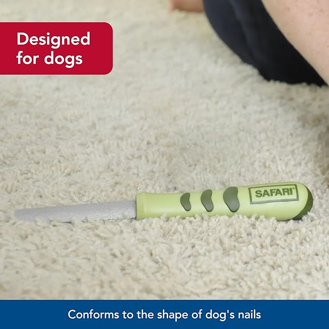 Coastal Pet Safari Dog Diamond Nail File - Diamond Finish for Smooth Nails - Removes Burs from Outdoor & Indoor Dogs - One Size