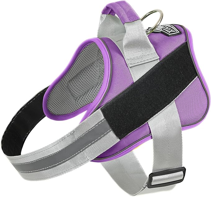 Bolux Dog Harness, No-Pull Reflective Dog Vest, Breathable Adjustable Pet Harness with Handle for Outdoor Walking - No More Pulling, Tugging or Choking (Lavender, XX-Large (Pack of 1))