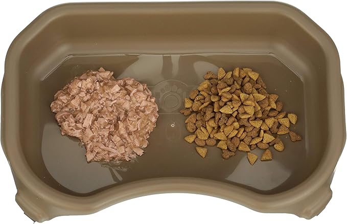 Neater Pet Brands Large Capacity Cat Bowls, Water Bowl for Cats, Reptiles, Chickens, Birds, & Small Animals, Cat Food Bowl (6 Cups), Indoor or Outdoor Water Trough & Feeder, Champagne