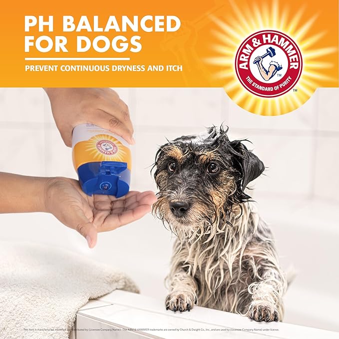 Arm & Hammer for Pets Shed Control Shampoo, Juicy Guava Scent | Professional Quality Dog Shed-Less Shampoo, De-Shedding Dog Shampoo, Free of Sodium Lauryl Sulfate & Parabens, 20 Fl Oz - 6 Pack
