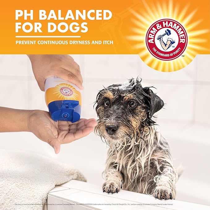 Arm & Hammer for Pets Shed Control Shampoo, 20oz Juicy Guava Scent | Professional Quality Dog Shed-Less Shampoo, De-Shedding Dog Shampoo, Free of Sodium Lauryl Sulfate & Parabens