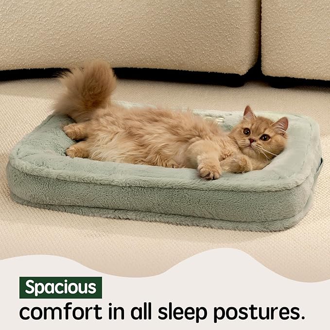 BALANCE Small Dog Bed, Orthopedic Dog Bed, Waterproof Pet Bed with Removable and Washable Cover, Pet Couch Dog Soft Sofa Bed with Nonskid Bottom