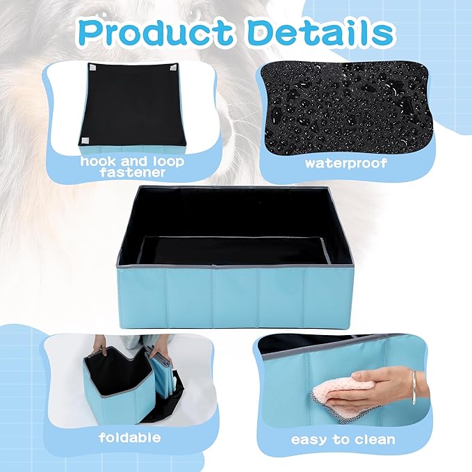 BALAPET Whelping Box for Dogs and Puppies,Foldable &Portable Whelping Pen, Puppy Playpen Dog Birthing Whelping Supplies(Large)