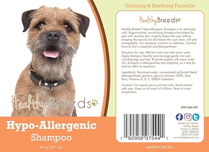 Healthy Breeds Border Terrier Hypo-Allergenic Shampoo 8 oz