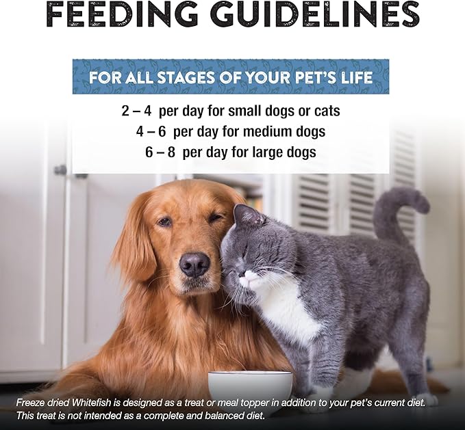 Northwest Naturals Raw Rewards Freeze-Dried Whitefish Treats for Dogs and Cats - Bite-Sized Pieces - Healthy, 1 Ingredient, Human Grade Pet Food, All Natural - 10 Oz (Pack of 3)