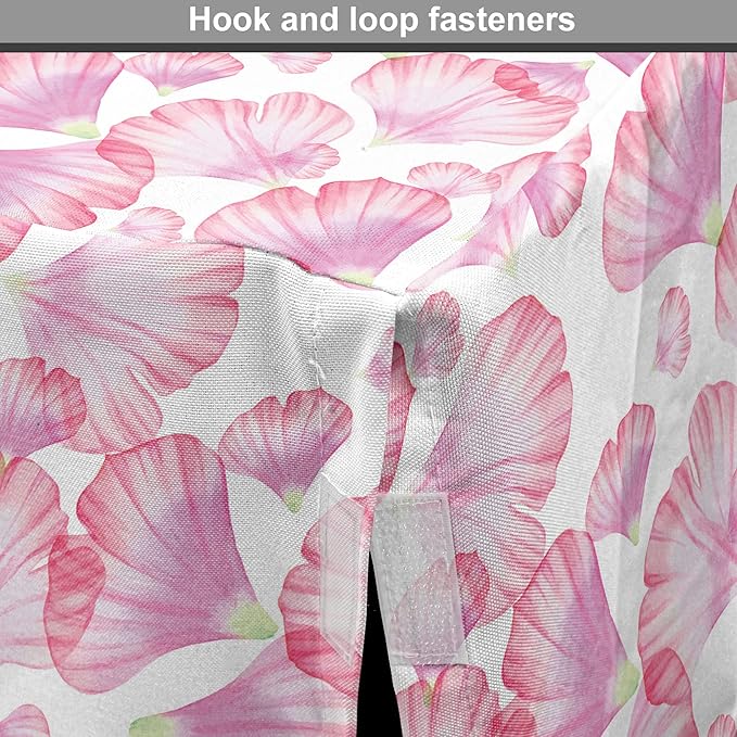 Ambesonne Watercolor Flowers Dog Crate Cover, Pastel Petals Romantic Rose Leaf Botanical Beauty Essence, Easy to Use Pet Kennel Cover for Small Dogs Puppies Kittens, 22 Inch, White Pink