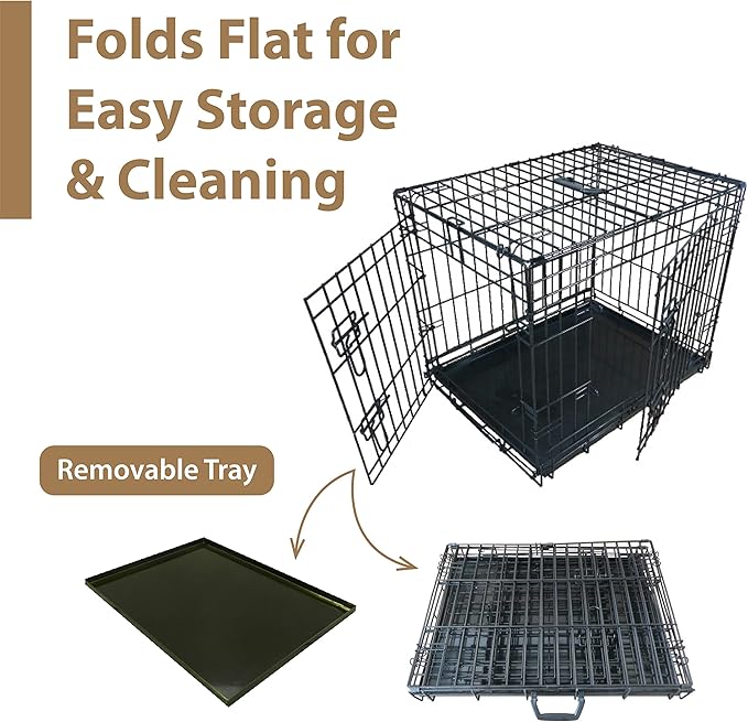 Black Standard Small 24 inch Dog Cage