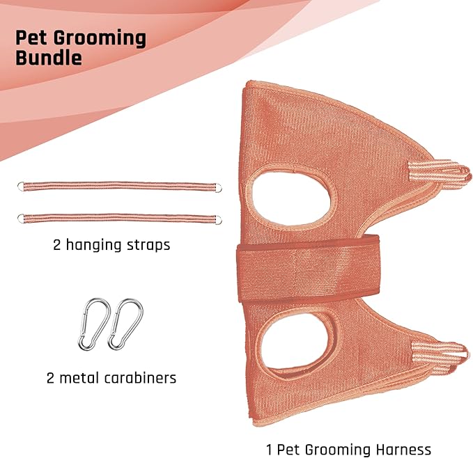 Potens' Pet Dog Grooming Hammock with Security Strap - Grooming Hammock for Small Dogs - Dog Holder for Nail Trimming - Dog Hanging Harness for Nail Trimming (Small)