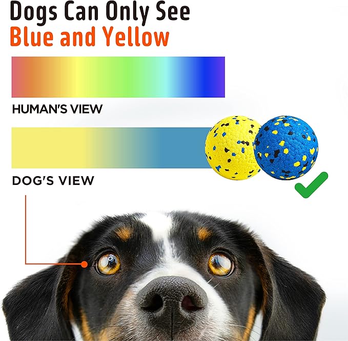 Durable Dog Chew Balls for Aggressive Chewers - Atom Teething Toys for Puppies, Medium and Large Dogs - 3 Pack