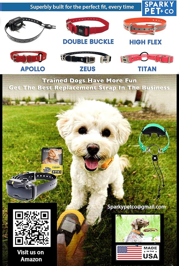 Replacement GPS eCollar with Adjustable Bungee, Multi-Hole Design, and Secure Toggle Closure for Small Dogs (Red, Small Neck)