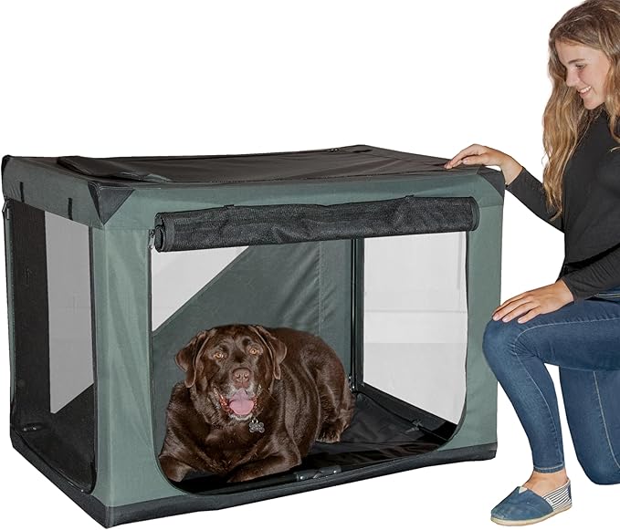 Pet Gear Insta-Fold Soft Crate for Dogs, 42", Forest