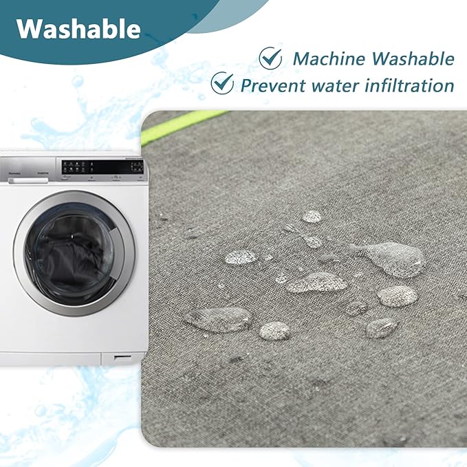 PETSFIT Dog Crate Cover,42 Inch Kennel Cover for Wire Dog Crate, Double Doors, Mesh Window, Flap On The Top and Back is Detachable, Dog Cage Cover Grey