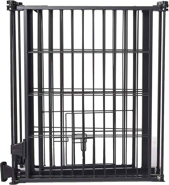 Carlson Pet Products Outdoor Super Wide Pet Pen and Gate Black 28x144 Inch