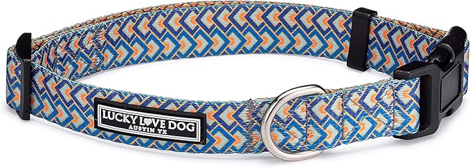 Lucky Love Dog Collar, Big Dog Collar for X-Large Dogs, Comfort Dog Collar for Boy Dogs, Beautiful & Vivid Patterns, Easy On & Off Clasp Accessory (Murphy, XL)