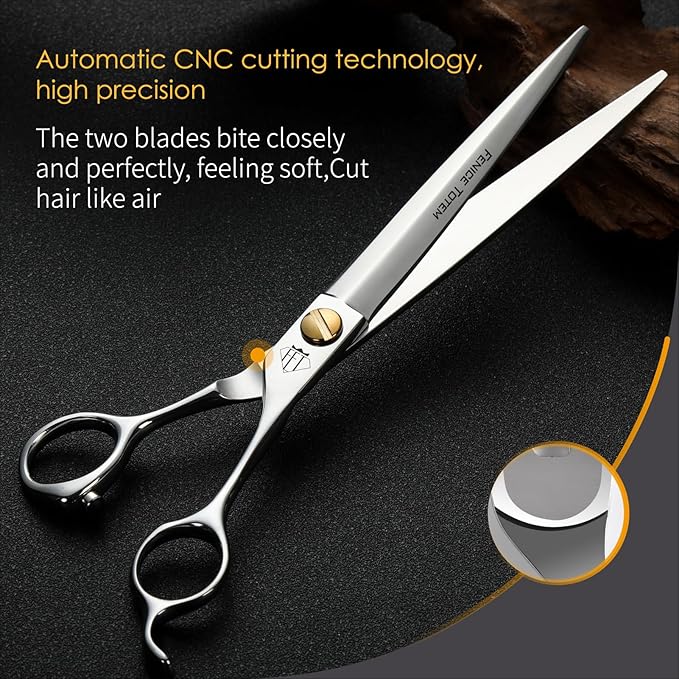 Dog Grooming Scissors: 7.5" Pet Shears Made Of Japanese VG10 Advanced Stainless Steel Professional Grooming Scissors for Dogs Cats and Other Pets
