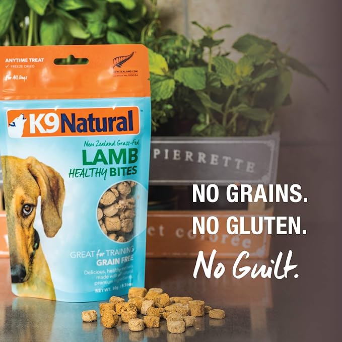 K9 Natural - Grain Free Freeze Dried Dog Treats - Chicken Bites, 1.76oz