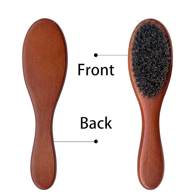 Bristle Cat Hair Brush for Shedding, Soft Cat Brush Wooden Handle, Short & Long Haired Cat Dog Brush Pet Grooming