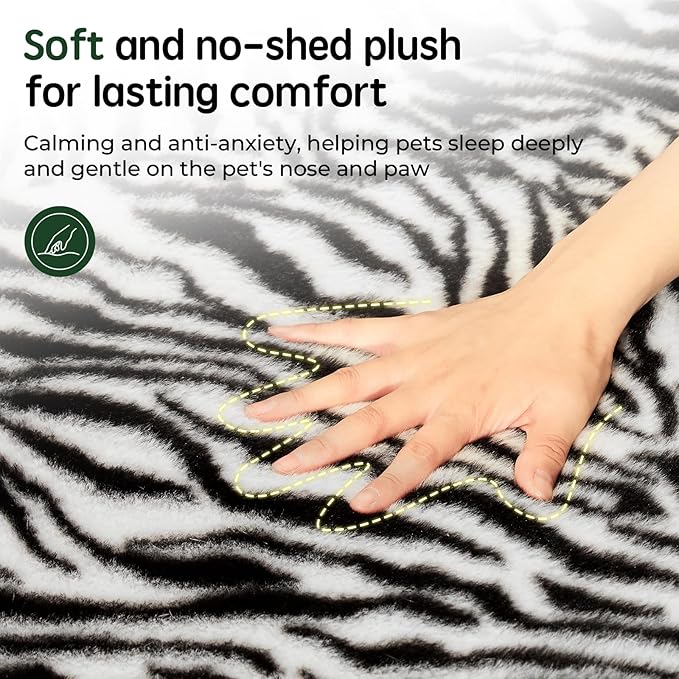 BALANCE Orthopedic Dog Bed, Egg Crate Foam Dog Couch for Pet Sleeping, Pet Sofa with Removable Washable Cover & Nonskid Bottom, Comfy Dog Bed for Medium Size Dog, Black