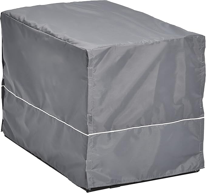 New World Dog Crate Comfort Kit by, Matching Dog Crate Cover & Dog Bed to Make Your Dogs Crate Their Home, Compatible with Midwest Homes for Pets & New World Dog Crates, Fits 36-Inch Dog Crate, Gray