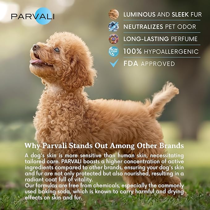 Natural Dead Sea Hypoallergenic Pet Shampoo (250 ml, 8.45 fl oz). for Puppies, Kittens or Seniors with Allergies or Sensitive, Delicate Skin. Minerals Rich, Extra-Scented Formula. Enjoy!