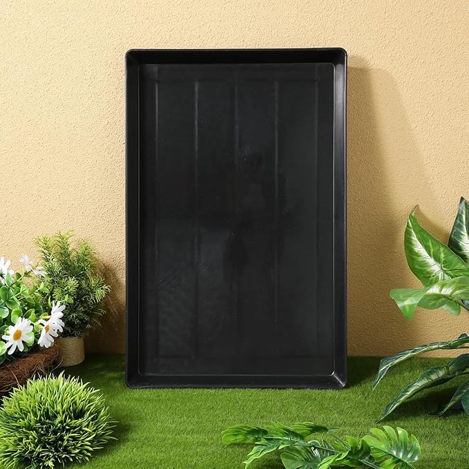 Garneck 2Pcs Plastic Pet Crate Tray Replacement 17.3x11.2'' Bottom Tray for Dog Kennels Rabbit Cages and Small Pets Plastic Dog Crate Pan Crate Bottom Liner Trays