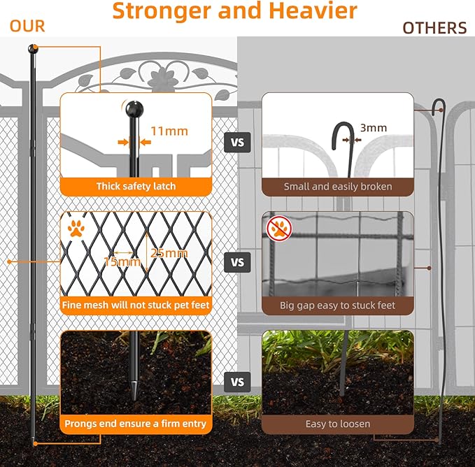 BingoPaw Dog Whelping Box Fence: Pet Indoor Metal Playpen Crate with Waterproof whelping pad - Heavy Duty Puppy Outdoor Exercise Play Pen with Door Portable Doggy Fencing Kennel for Camping Yard
