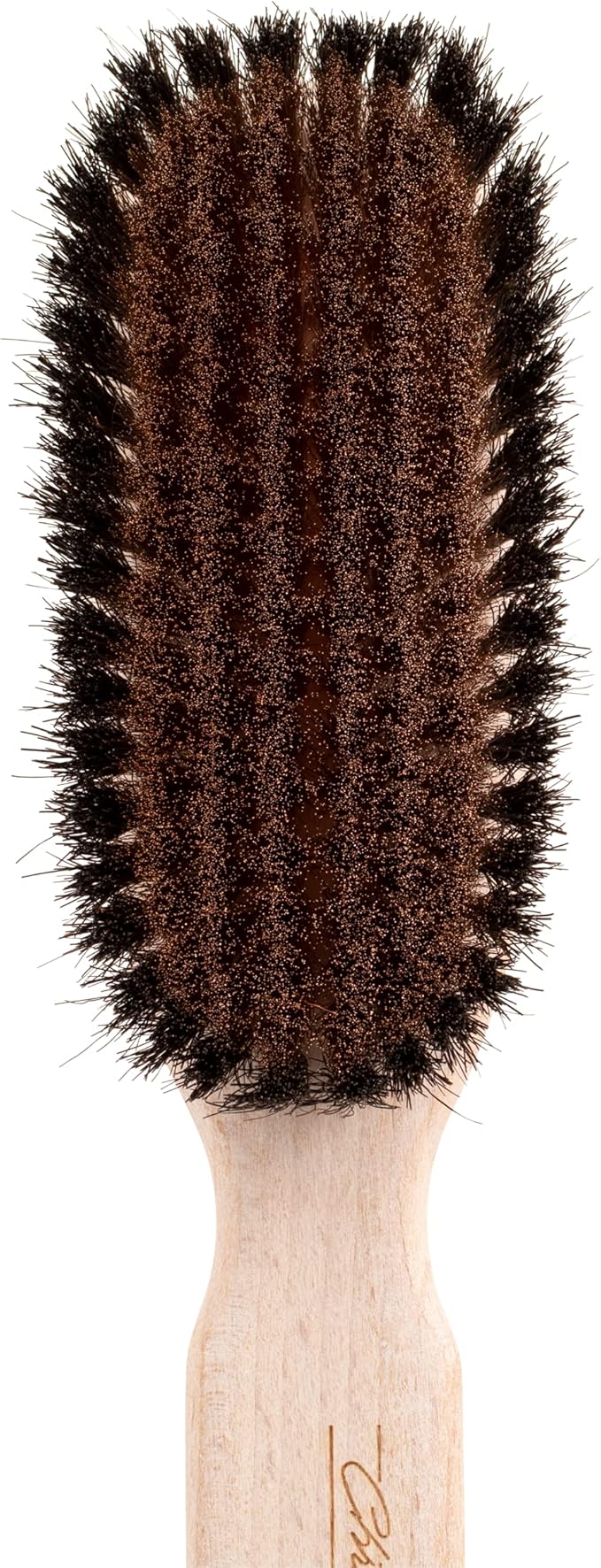 Chris Christensen Boar Dog Brush, Groom Like a Professional, Ionic Series, Brass Bristles, Positive Ionic Charge Pulls Debris and Dander, Large