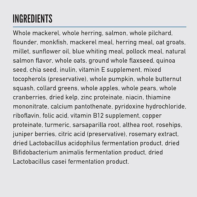 ORIJEN Amazing Grains Six Fish Recipe Dry Dog Food, High Protein Dog Food, Fresh or Raw Ingredients, 4lb