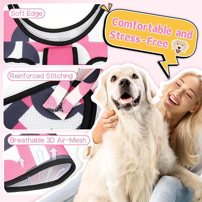 Supet Dog Grooming Hammock Harness for Large Dogs, Relaxation Dog Sling for Nail Trimming with Thick Fabric Back Support, Helper Dog Hammock for Nail Trimming Clipping