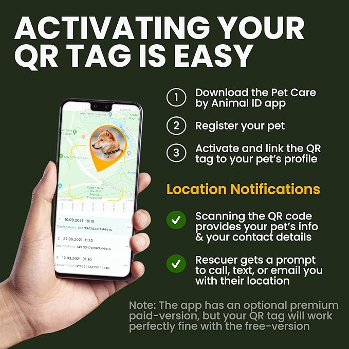 BRONZEDOG Rolled Leather Dog Collar with QR ID Tag Adjustable Soft Round Collars for Small Medium Large Dogs Puppy Cat (16" - 19" Neck Size, Mustard)