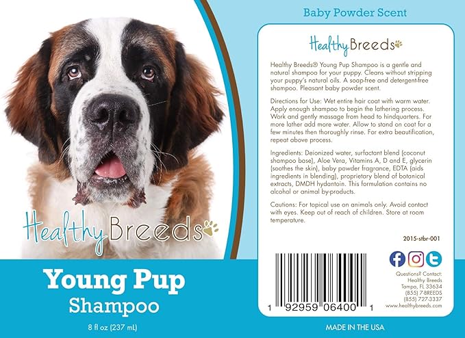 Healthy Breeds Saint Bernard Young Pup Shampoo 8 oz