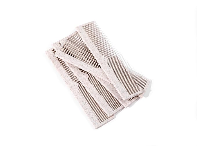 Bleeker and Rowe 100% Biodegradable Combs - Individually wrapped - Environmentally Eco Friendly Bulk Pocket Combs - Perfect for Macrame (pack of 100)