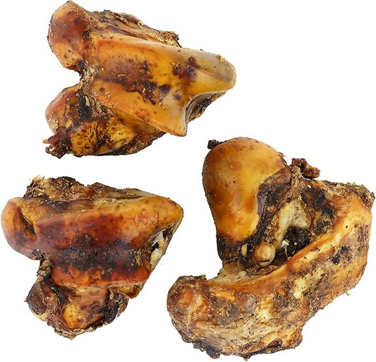 Pet Craft Supply ALL Natural Healthy Buffalo Femur Center Knuckle Bones Dog Chews Treats for Aggressive Chewers Long Lasting Rawhide Free Premium Grade Slow Roasted for Medium Large Dogs