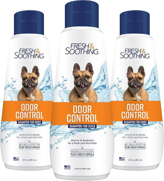 Naturel Promise Fresh & Soothing Odor Control Refreshing Shampoo for Pets, 22oz (Pack of 3)