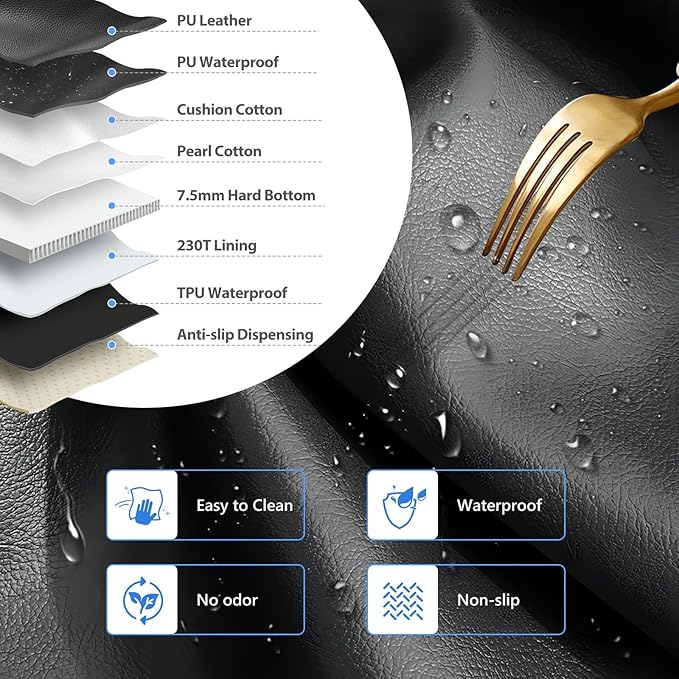 Back Seat Extender for Dogs-Upgraded PU Leather, Hard Bottom Dog Car Seat Cover for Back Seat, Anti-Scratch Backseat Extender for Dogs, Waterproof Dog Hammock for Car, SUV, 400lbs