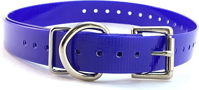 Replacement Strap for Dogtra Collars - 3/4" Wide Ultra-Durable Dog E-Collar Replacement for Training, Bark, Shock, Electric, and GPS Collars - 28" Adjustable Length Solid Blue