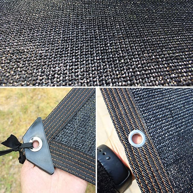 Dog Kennel Shade Cover 95% Sunblock Shade Tarp Panel Net Mesh with Grommets for Outdoor Dog House Large Pet Crate Chicken Coop, 10ft x 10ft