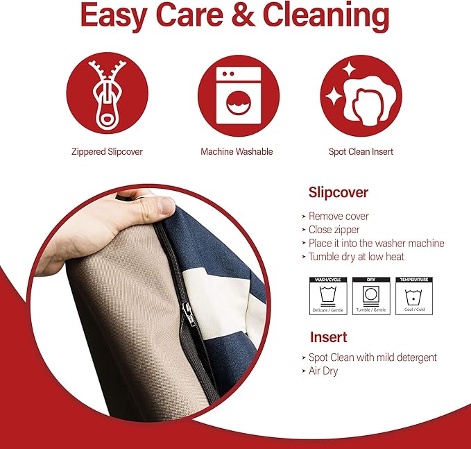 Black Links Large Round Indoor Outdoor Pet Dog Bed With Removable Washable Cover By Majestic Pet Products