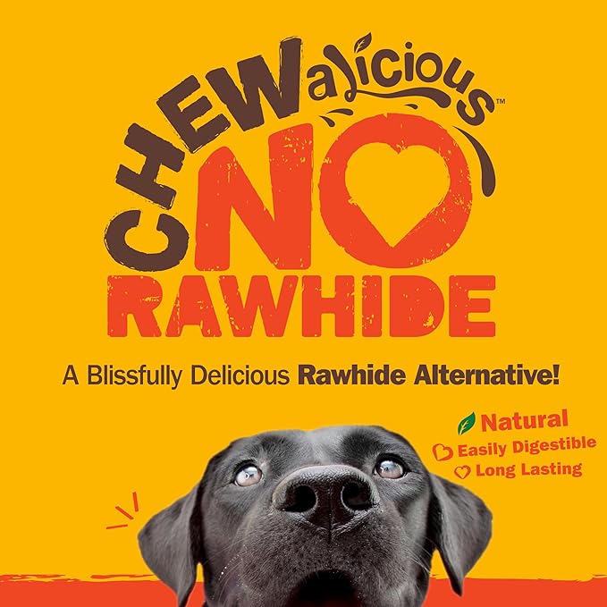 Cadet Chewalicious Chewy 'N Crunchy Braid Dog Treats, Limited Ingredient Rawhide-Free Dog Chews, Long-Lasting Made with Real Chicken, 3 Count (Pack of 1)