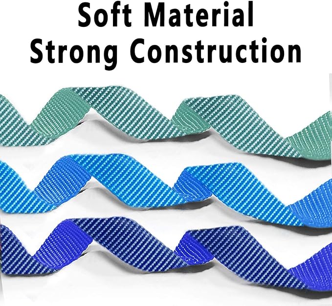 azuza 3 Pack Dog Collars Comfortable and Adjustable Nylon Dog Collars for for Small Dogs, S (11-16inch)，Green, Blue and Royal Blue