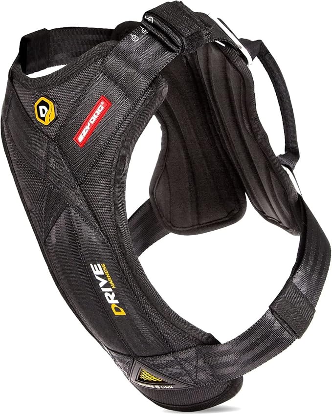 EzyDog DRIVE Dog Car Harness - Crash Tested US (FMVSS 213) Certified, Black, Small