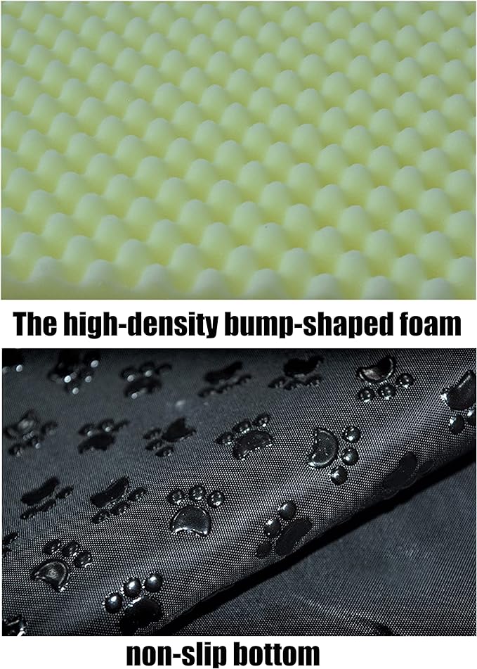 Dog Bed or Cat Bed,2 Ways to Use,Indoor Pet House with Fluffy Mat,Removable and Washable Cover,Splash-Proof House and Non-Slip Bottom,for Cats and Small Dogs(M Brick)