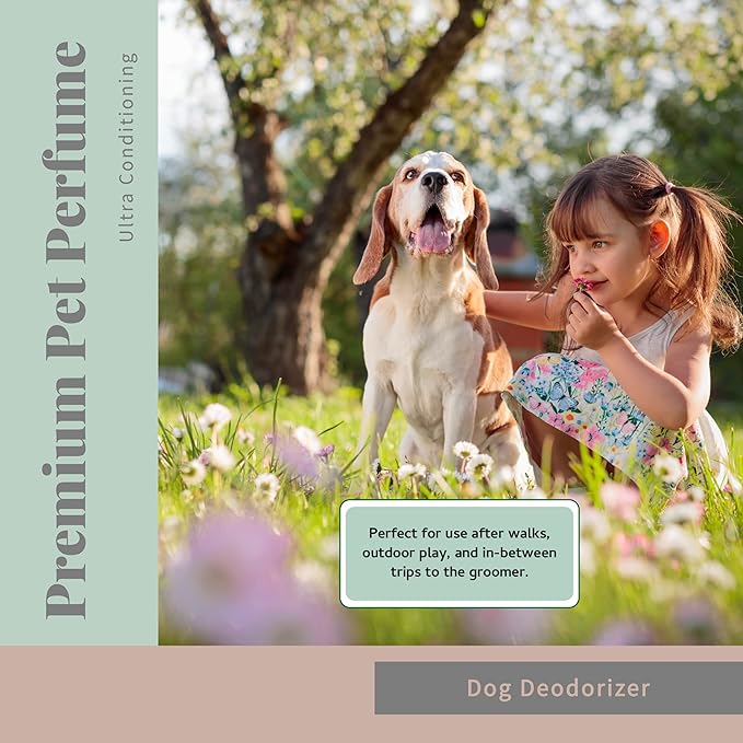 Begley's Pet Cologne and Deodorizer - Premium Essential Oil Dog Perfume Spray Long Lasting and Pet Odor Eliminator - Cat Perfume and Dog Cologne Spray - Baby Powder - 4 oz