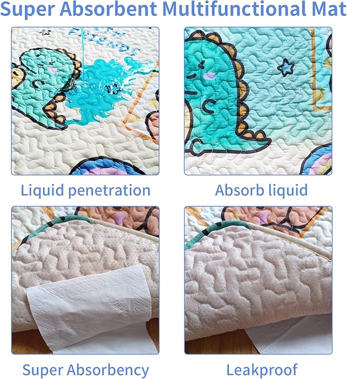 New Upgrade Dog Playpen Mat 2-Pack Crate Mat Puppy Pads, Personalized Dog Crate Pad,[PLAYPEN NOT Included!],Reusable Whelping Playpen Crate Super Absorbing Washable Pet Mattress Pads Pet Training Pads