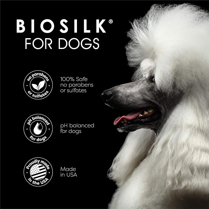 BioSilk for Dogs Silk Therapy Shampoo with Organic Coconut Oil | Coconut Dog Shampoo Waterless Shampoo | Dry Dog Shampoo from BioSilk Silk Therapy for Fresh Dog Coats - 6 Pack