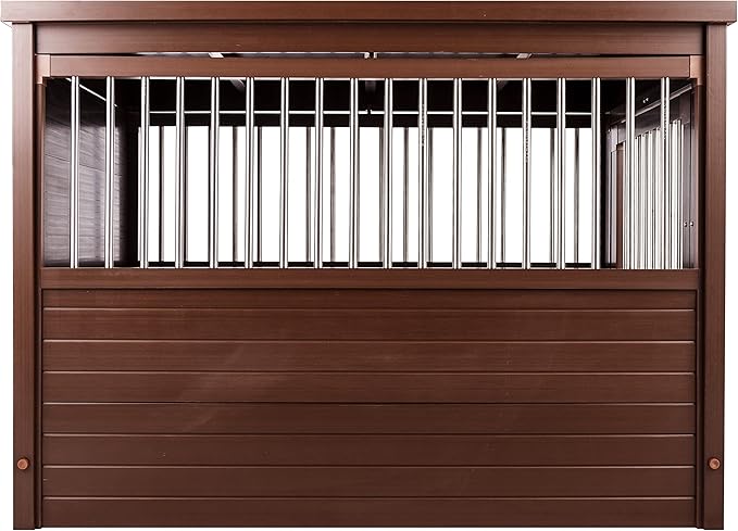 New Age Pet® ECOFLEX® Dog Crate End Table - Furniture-Style Pet Crate for Crate Trained Dogs - Stainless Steel Tubing & a Latched Closure - 10 Year Manufacturer's Warranty