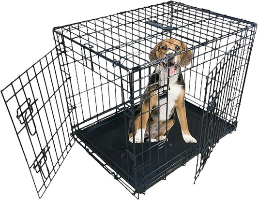 Black Standard Small 24 inch Dog Cage