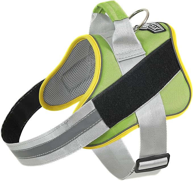 Bolux Dog Harness, No-Pull Reflective Dog Vest, Breathable Adjustable Pet Harness with Handle for Outdoor Walking - No More Pulling, Tugging or Choking (XX-Large (Pack of 1), GreenYellow)