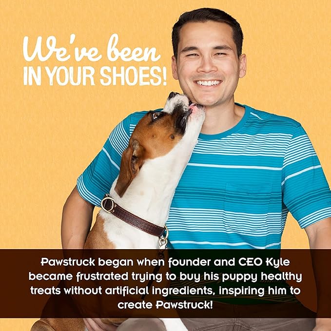 Pawstruck Natural 5-8" Bully Sticks for Dogs - Best Long Lasting, Rawhide Free, Low Odor Dental Chew Treat - Healthy Single Ingredient 100% Real Beef - 8 oz. Bag - Packaging May Vary